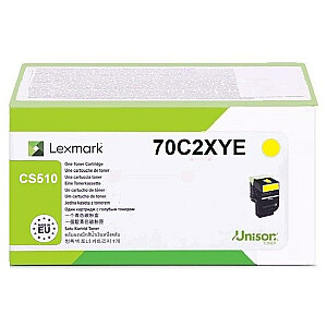 Lexmark 702XY dažų kasetė 1 vnt. Originali geltona