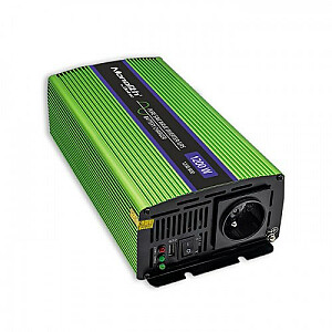 Qoltec Monolith Auto maitinimo adapteris/inverteris 1200W žalia