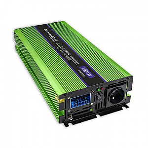 Qoltec Monolith Auto maitinimo adapteris/inverteris 2000W žalia
