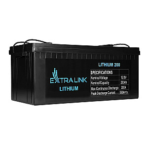 Pramoninis įkraunamas akumuliatorius Extralink EX.30479 ličio geležies fosfatas (LiFePO4) 200 000 mAh 12,8 V