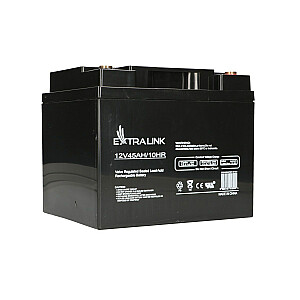 Extralink BATTERY BATTERY AGM 12V 45AH sandari švino rūgštis (VRLA)