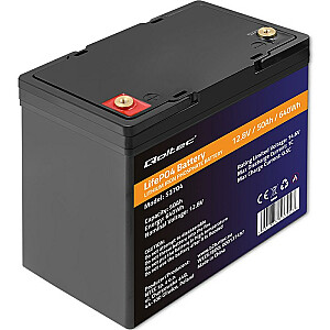 Qoltec 53704 LiFePO4 ličio geležies fosfato baterija | 12,8 V | 50 Ah | 640 Wh | BMS