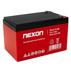 ГЕЛЕВАЯ АККУМУЛЯТОРНАЯ БАТАРЕЯ NEXON TN-GEL15 12 В 15 Ач