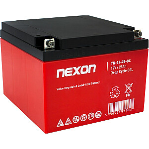 GELINIS AKUMULIATORIUS NEXON 12V 28AH ILGAS 12L