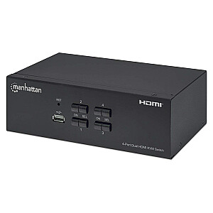 KVM jungiklis Manhattan 4/1 HDMI, USB, 4K, 30 Hz