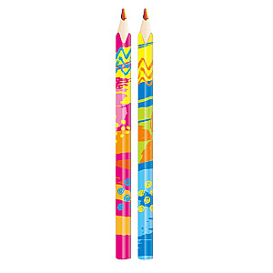 Keyroad spalvoti pieštukai 4 vnt/pak., 4 vaivorykštės spalvos