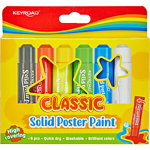 Keyroad paprasti pieštukai, 6 spalvos.