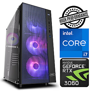 INTOP i7-9700 16GB 500GB SSD NVMe M.2+3TB HDD RTX 3060 12GB No-Os