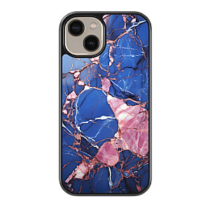 Zappy case силиконовый чехол для Apple iPhone 15 Pro (marble blue rose)