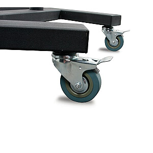 B-Tech didelis universalus plokščiaekranis vežimėlis / stovas ant grindų (VESA 800 x 600) – 1,8 m kojos, Ø50 mm