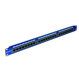 ПАНЕЛЬ ЭМИТЕРНЕТА 19", 24XRJ45 UTP CAT.5E (1U), СИНЯЯ DCN/PPFA652K248C5E