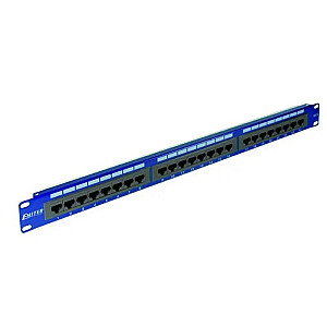 EMITERNET Панель 19", 24xRJ45 UTP кат.6 (1U) с полкой, синий DCN/PPFA-951K-248-C6