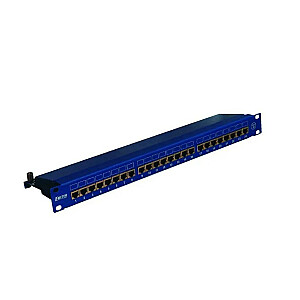 ПАНЕЛЬ ЭМИТЕРНЕТА 19", 24XRJ45 STP CAT.5E (1U), СИНЯЯ DCN/PPFA674BKS248C5E