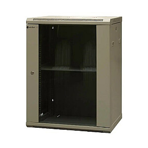 ЭМИТЕРНЕТ Одностенный подвесной шкаф 19" 15U, в разобранном виде, дверцы листовой металл/стекло, 600x450x770 мм ширина/глубина/высота. ЭМ/АС6415Х