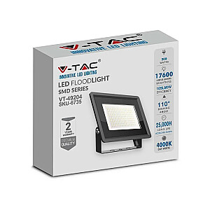 V-TAC 200W SMD F-CLASS Черный светодиодный проектор VT-49204 6400K 17600лм