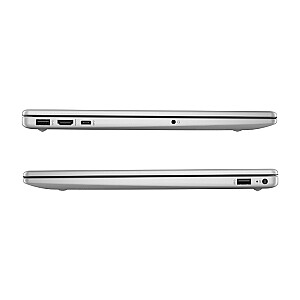 Ноутбук HP 15-fc0015ny — Ryzen 5-7520U, 15,6 дюйма, FHD AG, тонкий IPS, 250 нит, 8 ГБ, твердотельный накопитель 512 ГБ, клавиатура с подсветкой, натуральный серебристый, Win 11 Home, 1 год