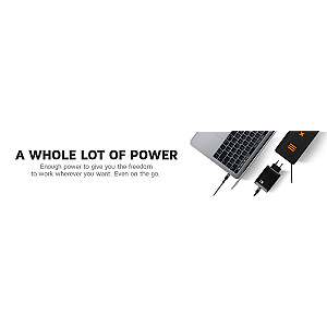 Портативная розетка Powerbank Xtorm 70 Вт, 19 200 мАч, переменный ток 70 Вт, USB-C PD 30 Вт, USB-A 12 Вт