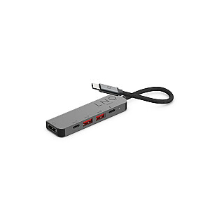 LINQ byELEMENTS LQ48014 – 5in1 Pro USB-C 10Gbps HDMI 4K kelių prievadų šakotuvas