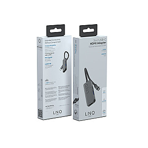 LINQ byELEMENTS LQ48000 – trys viename 4K HDMI adapteris su PD ir USB-A