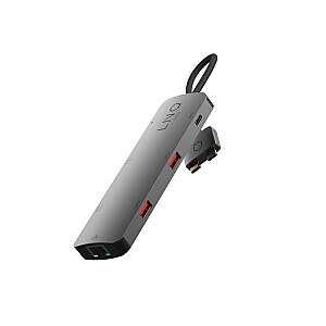 LINQ byELEMENTS LQ48011 – 7in2 Pro USB-C 10Gbps dvigubas HDMI 4K Ethernet šakotuvas, skirtas MacBook M1/M2