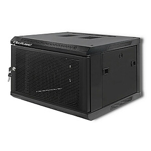 Qoltec 54489 RACK Шкаф 19 дюймов | 6U | 600 x 370 x 600 | Перфорированная дверь