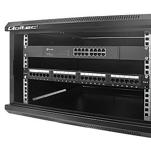 Qoltec 54489 RACK 19" spintelė | 6U | 600 x 370 x 600 | Perforuotos durys