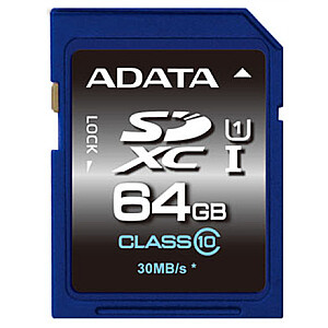 ADATA Premier 64 GB SDHC Flash atminties klasė 10 Nr
