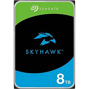Seagate SkyHawk +Rescue 8 TB, 3,5 colio, SATA III (6 Gb/s) serverio diskas (ST8000VX010)