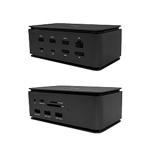 METALINĖ DOKKO STOTIS USB 4.0/DUAL 4K HDMI DP PD 80W