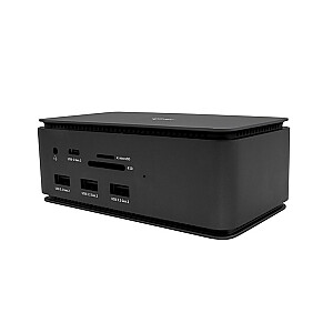 METALINĖ DOKKO STOTIS USB 4.0/DUAL 4K HDMI DP PD 80W