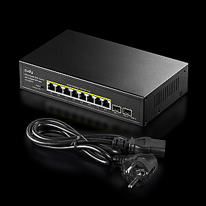 Сетевой коммутатор Cudy GS1008PS2 Неуправляемый Gigabit Ethernet (10/100/1000) Питание через Ethernet (PoE) Черный