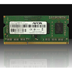 AFOX SO-DIMM DDR3 8 GB, 1333 MHz atminties modulis