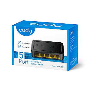 Сетевой коммутатор Cudy FS105D Fast Ethernet (10/100) Черный