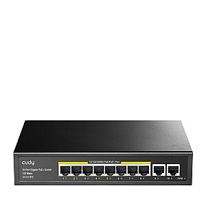 Tinklo jungiklis Cudy GS1010PE Gigabit Ethernet (10/100/1000) Maitinimas per Ethernet (PoE) Juodas