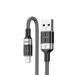 KAKUSIGA KSC-696 USB-A -> Lightning įkrovimo laidas 15 W | 120 cm pilkos spalvos