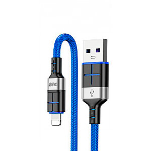 KAKUSIGA KSC-696 USB-A -> Lightning laidas įkrovimui 15 W | 120 cm mėlynos spalvos