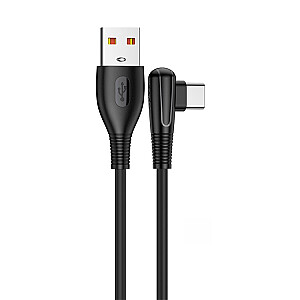 KAKUSIGA KSC-417 USB-A -> USB-C įkrovimo laidas 20W | 100 cm juodos spalvos