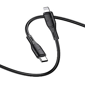 KAKUSIGA KSC-953 USB-C -> Lightning įkrovimo laidas 20W | 100 cm juodos spalvos