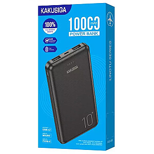KASKUSIGA KSC-660 maitinimo blokas 10000mAh | 2 x USB juoda