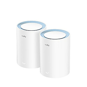 Cudy M1200, 2 шт., двухдиапазонный (2,4 ГГц/5 ГГц), Wi-Fi 5 (802.11ac), белый 1 внутренний