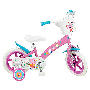 Vaikiškas dviratis 12" Peppa Pig pink 1195 Pink TOIMSA