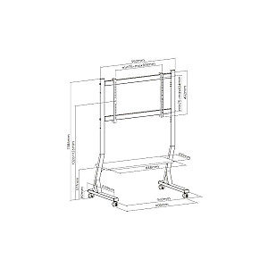 Mobilus stovas + TV laikiklis 45-90" 60kg SD-22 ART Vesa 800x400