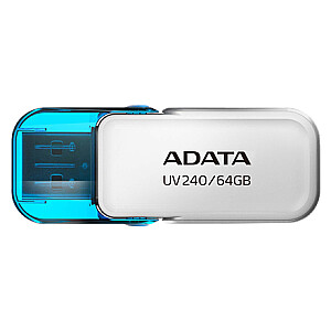 ADATA UV240 64GB USB atmintinė, balta ADATA