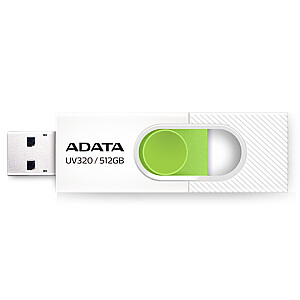 ADATA AUV320 512GB USB atmintinė, balta/žalia ADATA