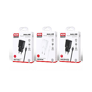 Зарядное устройство XO L92С | 12 Вт | 2,4 А + кабель USB-C 1 м белый