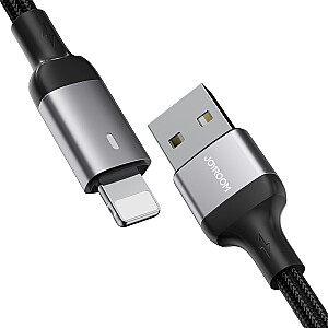 Joyroom USB – Lightning 2.4A A10 serijos laidas, 2 m juodas (S-UL012A10)