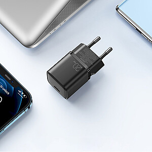 Joyroom быстрое настенное зарядное устройство USB Type C 20W Power Delivery Quick Charge 3.0 AFC черный (L-P202)