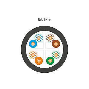 ALANTEC U/UTP cat.6 PE 4x2x23AWG, 305 m, IŠORINIS DRY kabelis