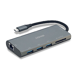 ДОК-СТАНЦИЯ ВВОДА/ВЫВОДА USB3.2/HDMI/RJ45/VGA 43278 LINDY