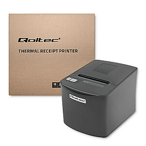 Qoltec 50256 kvitų spausdintuvas | kuponas | terminis | USB